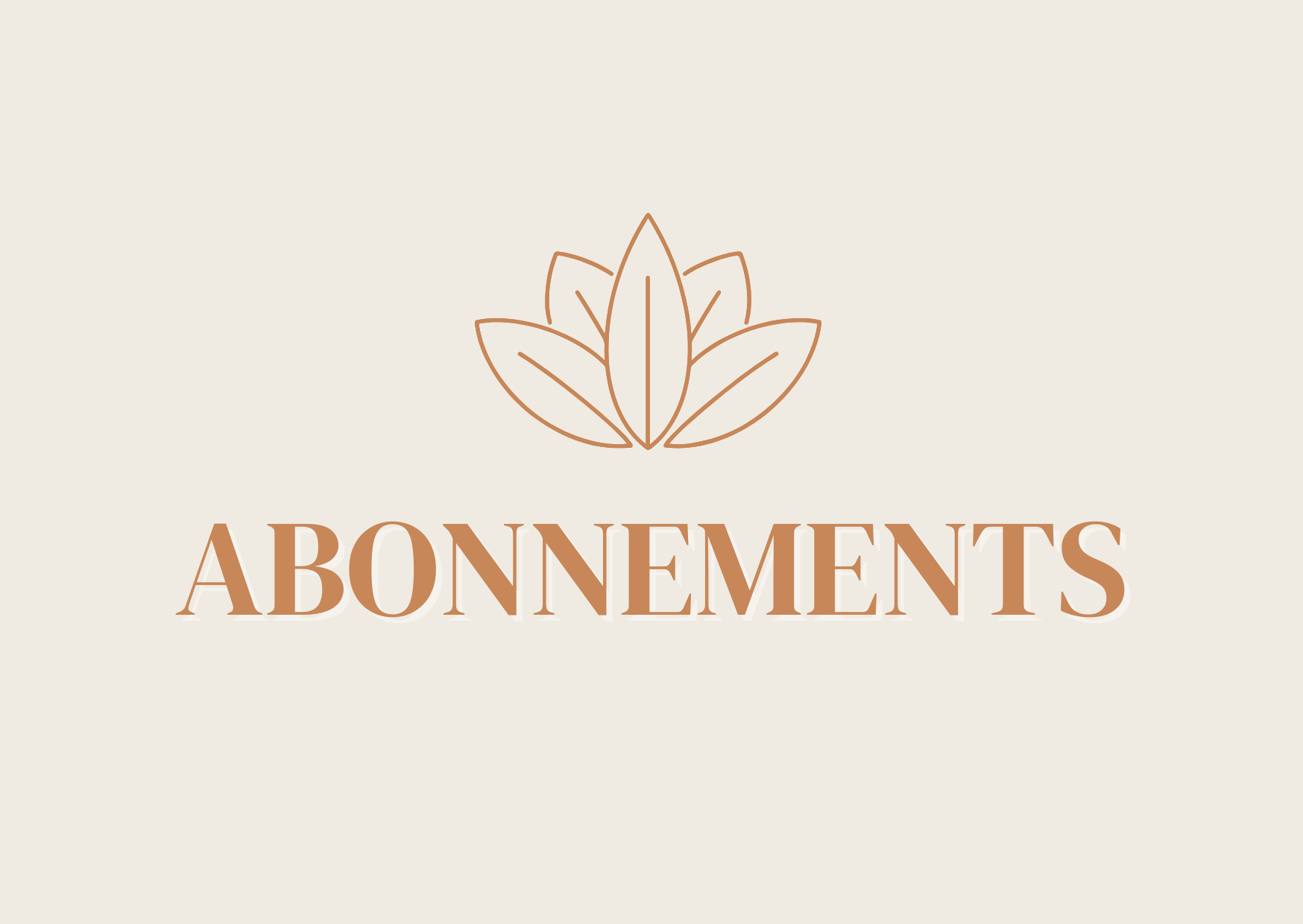 Abonnements pochons, bougie, pierres chaudes, huiles chaudes